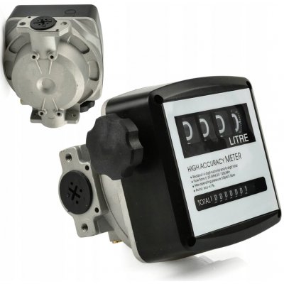 Průtokoměr paliva Geko analogový 4-místný s celkovým počítadlem – Sleviste.cz