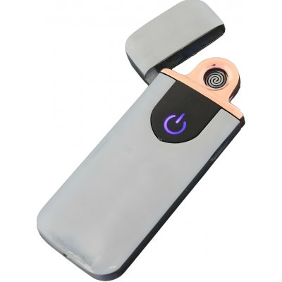 HARAHU Elektrický zapalovač s USB nabíjením SL-39164 - Stříbrná – Zboží Dáma