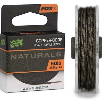 Fox Fox šňůrka Edges Naturals Copper Core 50 lb 7 m – Hledejceny.cz