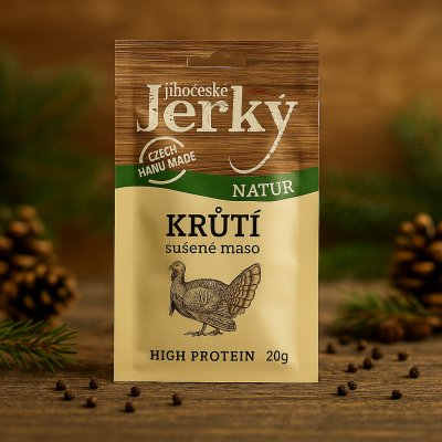Jihočeské Jerky Krůtí natur 20 g – Zboží Dáma Jihočeské Jerky Krůtí natur 20 g – Zboží Dáma