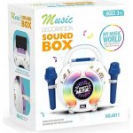 SADA KARAOKE PRO DĚTI REPRODUKTOR + 2 MIKROFONY BLUETOOTH ZVUK SVĚTLO – Zboží Mobilmania