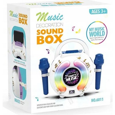 SADA KARAOKE PRO DĚTI REPRODUKTOR + 2 MIKROFONY BLUETOOTH ZVUK SVĚTLO – Zboží Mobilmania