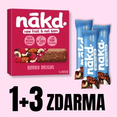 Nakd Berry Delight 4 x 35 g – Zboží Dáma