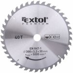 EXTOL PREMIUM Kotouč pilový s SK plátky, O 300x3,0x30mm, 40T (8803246) – Hledejceny.cz