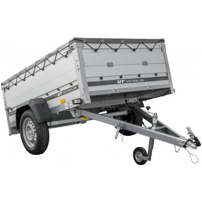 Unitrailer Garden 201 KIPP ALU s bočnicemi BIS, rámem H-0 a šedým krytem – Zbozi.Blesk.cz