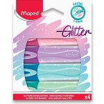 Maped 42046 Zvýrazňovač Fluo Peps Classic Glitter sada 4 ks – Zboží Živě