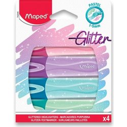 Maped 42046 Zvýrazňovač Fluo Peps Classic Glitter sada 4 ks