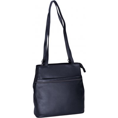 Estelle dámský kožený kabelkový batůžek 2v1 0855 černo-béžový – Zboží Mobilmania