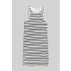 Gant Striped Ribbed Tank Dress černá