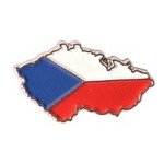 Odznak mapa a vlajka ČR - barevný – Zboží Dáma
