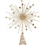 Atmosphera Zlatá špička na vánoční stromeček, 30 cm zlatá – Zboží Dáma