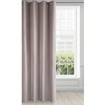 EUROFIRANY ZATEMŇOVACÍ ZÁVĚS NA KROUŽCÍCH ESSME 140X250 CM PUDROVÁ – Hledejceny.cz