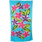 Pareo Sarong Bali Flowers 01 200 x 118 cm Barva: Modrá světlá – Hledejceny.cz