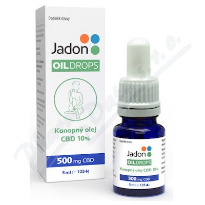 Jadon OIL DROPS konopný olej CBD 10 % 5 ml