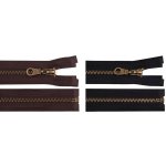 Staromosazný zip šíře 6 mm délka 80 cm (bundový) - 332 černá – Hledejceny.cz