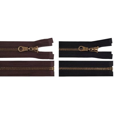 Staromosazný zip šíře 6 mm délka 80 cm (bundový) - 332 černá – Hledejceny.cz