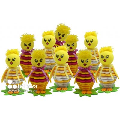 BD-TOVA Kuře vrstvené kytičky - figurka 10 ks – Zboží Mobilmania