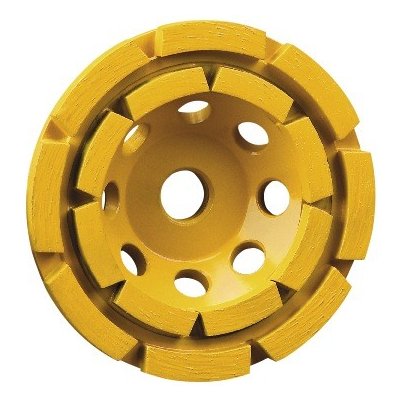 DT3796 Diamantový talířový kotouč 125 mm na broušení betonu, dvě řady segmentů DeWALT DT3796 – Zbozi.Blesk.cz