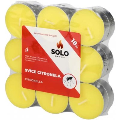 SOLO Čajové svíčky Citronela 18 ks – Zboží Mobilmania
