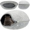 Odpočívadlo a škrabadlo pro kočky Trixie Kočičí budka odstíny šedé oválný 46 cm x 40 cm