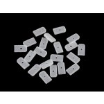 Silikonové koncovky na ploché, kovové a plastové kostice šíře 6; 8; 12 mm transparent 50ks – Hledejceny.cz