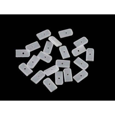 Silikonové koncovky na ploché, kovové a plastové kostice šíře 6; 8; 12 mm transparent 50ks – Hledejceny.cz