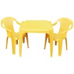 Progarden Sada 2 židličky a stoleček žlutá – Zboží Mobilmania