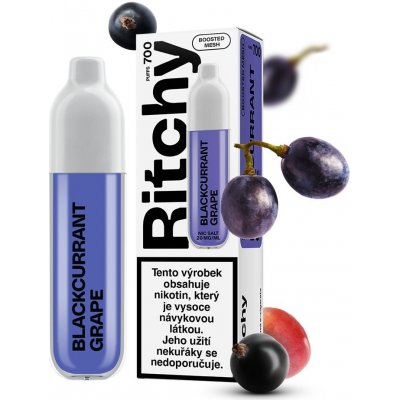 Ritchy Blackcurrant Grape 20 mg 700 potáhnutí – Zboží Mobilmania