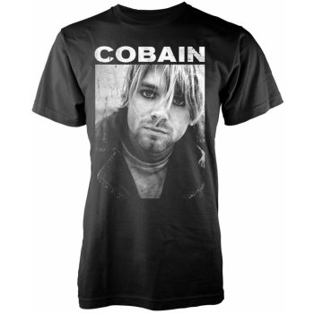 Kurt Cobain tričko Kurt B/W černá