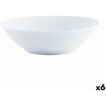 Quid Basic Keramická mísa na salát bílá 6 ks 23 cm