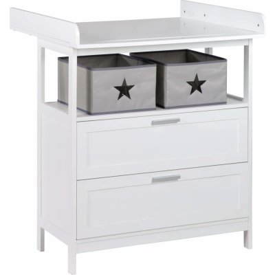 Roba Hamburg Přebalovací komoda se 2 šuplíky - White – Zbozi.Blesk.cz