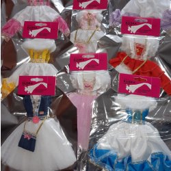 Výbavička pro panenky Teddies ŠatyOblečky krátké na panenky