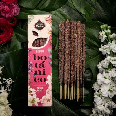 Sagrada Madre Vonné tyčinky BOTÁNICO Jasmín a Růže 6 ks – Zboží Dáma