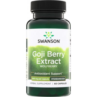 Swanson Goji Wolfberry Extract 500 mg 60 kapslí – Hledejceny.cz