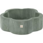 Plush Nest suchý bazén Květinová zóna zelený prémiový manšestr 95 x 30 cm – Zboží Mobilmania