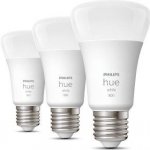 Philips Hue Bluetooth LED White set 3ks žárovek 8719514329881 E27 A60 3x9W 3x800lm 2700K bílé stmívatelné – Sleviste.cz