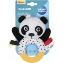 Chrastítko Canpol Babies Plyšové senzorické chrastítko s kousátkem Panda