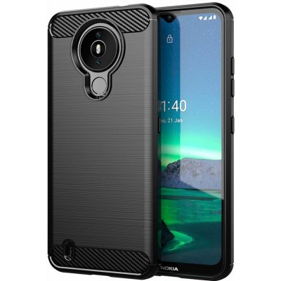 Carbon Case pouzdro / kryt pro Nokia 1.4 černé – Zboží Živě