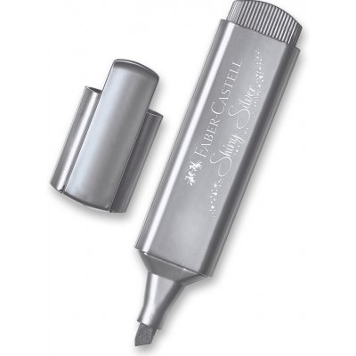 Faber-Castell 154661 Zvýrazňovač Textliner 46 Metallic metalický stříbrný – Sleviste.cz