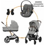 CYBEX Set Balios S Lux + korba + adaptéry + Cloud G i-Size 2025 Stone Grey Silver Frame – Zboží Dáma