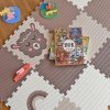 Pěnová puzzle na zem Vylen Minideckfloor podlaha 12 dílů beránek myška mráček a duha 230162