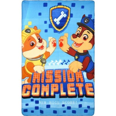 SUN CITY Fleecová deka Paw Patrol Mission Complete