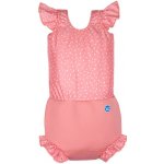 Splash About Plavky Happy Nappy kostýmek Pink Dotty s volánky – Zboží Dáma