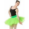 Dámské taneční sukně a dresy Sukně Lulli balerína LUBTUP01 fluorescentní zelená