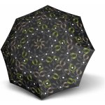 Doppler Mini Fiber Sofia dámský skládací deštník černo zelený – Zboží Dáma