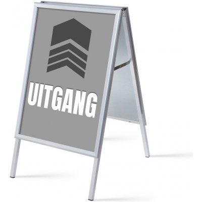 Jansen Display Set reklamního áčka A1, Východ, šedý, holandsky, 639 x 1094 mm – Zboží Živě