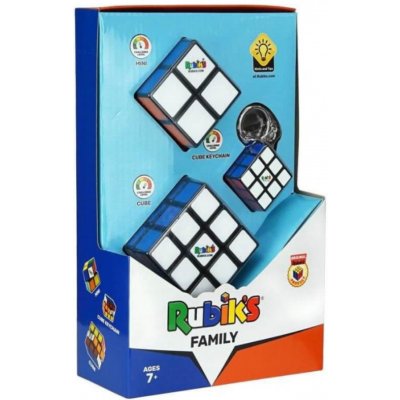 Spin Master Rubikova kostka sada trio 3x3 a 2x2 a 3x3 přívěsek originál – Zboží Dáma