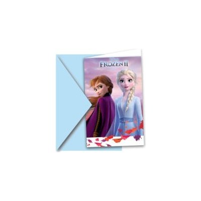 Creative Converting U.S.A Narozeninové pozvánky s obálkou Frozen 14 x 9 cm 6 ks – Zboží Mobilmania