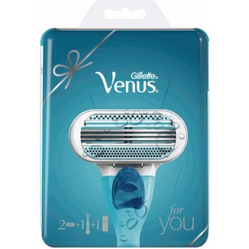 Gillette Venus Swirl holicí strojek + náhradní hlavice + gel na holení Satin Care 75 ml dárková sada