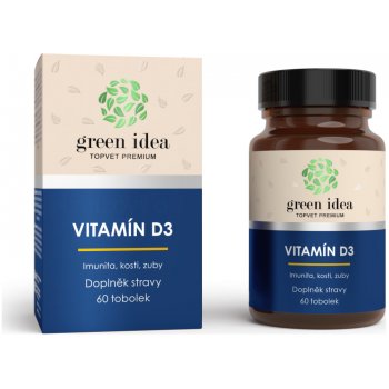 GREEN IDEA Vitamín D3 60 tablet od 209 Kč - Heureka.cz